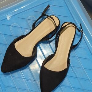 Elegant Black Women's Slingback Shoes